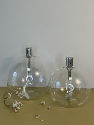 Lampes à huile sphère – Impression lin