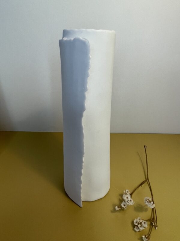 vase feuille moyen porcelaine