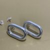Boucles d'oreilles plaquées argent - Ovales – Image 7