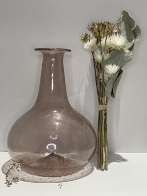 Vase en verre recyclé – Rose