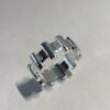 Bague plaquée argent - Castillo