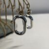 Boucles d'oreilles plaquées argent - Ovales – Image 3