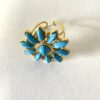 Bague dorée et pierres - Florie – Image 3
