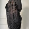 chemise noire dos dentelle