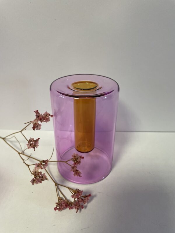 vase reversible violet et fumé