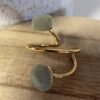 bague asymétrique en pierre naturelle