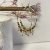 créoles et perles en Agathe blanche