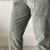 pantalon velours vert