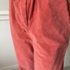 pantalon velours rouge