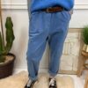 pantalon velours bleu