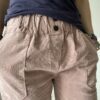 pantalon velours rose