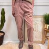 pantalon velours rose