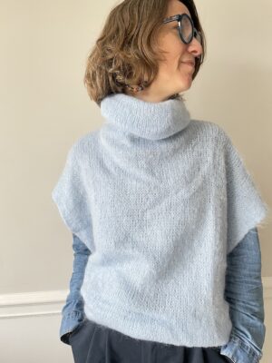 Pull col roulé sans manche – Raoul