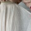 jupe tulle beige à pois