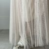 jupe tulle beige à pois