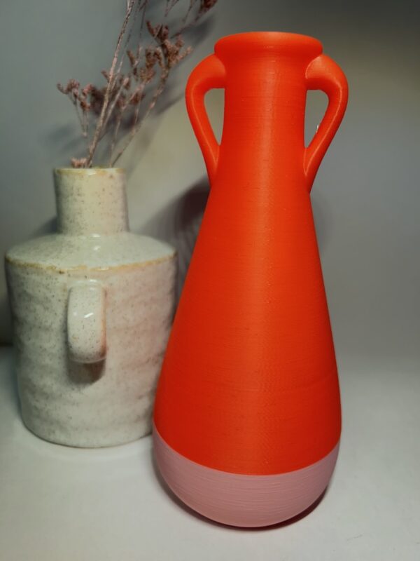 vase pop pot orange