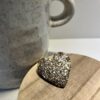 broche coeur doré