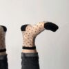 chaussettes plumetis noirs