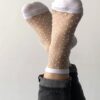 chaussette plumetis blancs