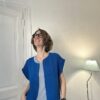 gilet bleu sans manches