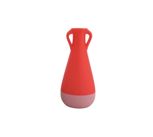 vase pop pot orange et rose