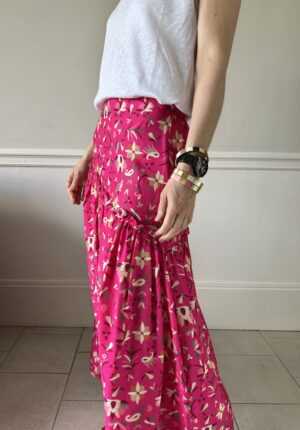 Jupe Longue Fuchsia Bohème – Johanna Paris