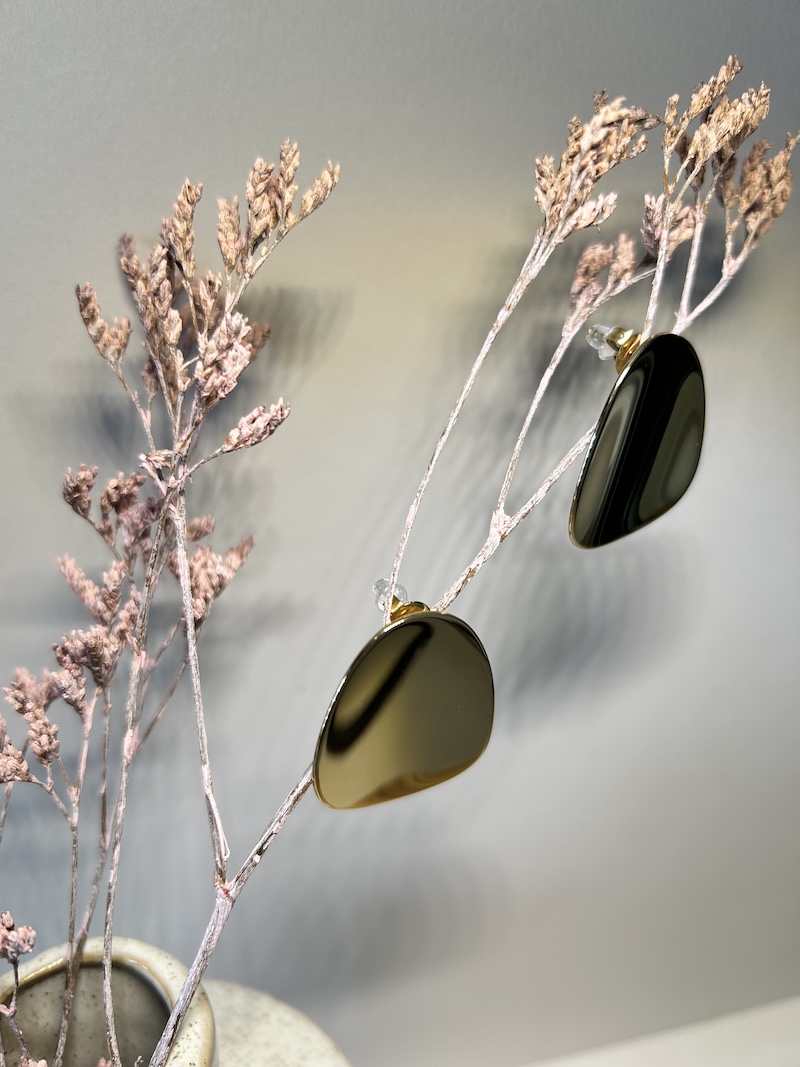 boucles d'oreilles ovales et plates Bohm paris