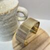 bracelet manchette doré