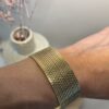 bracelet manchette doré