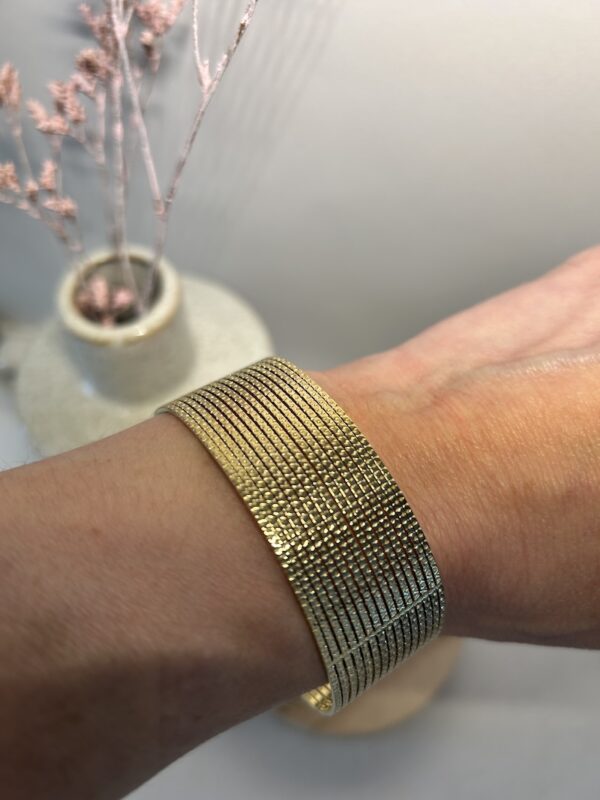 bracelet manchette doré