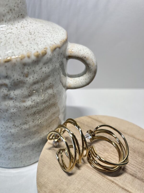 boucles d'oreilles créoles torsadées