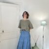jupe longue en jean, lumine