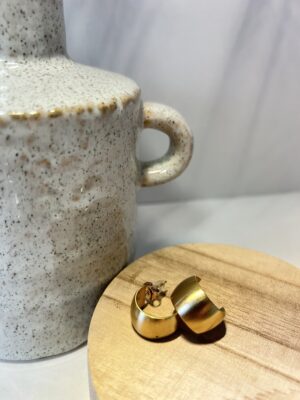 Petites Créoles Ouvertes & Larges – Acier Inoxydable