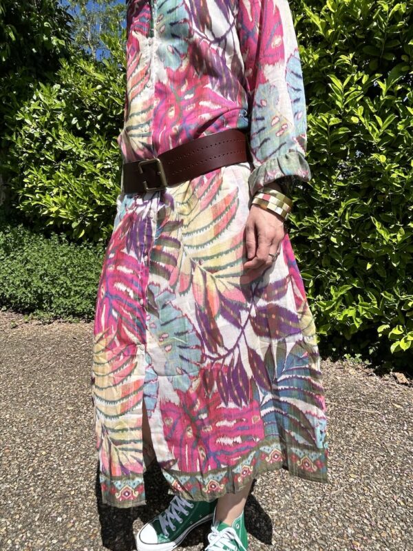 robe longue boutonnée