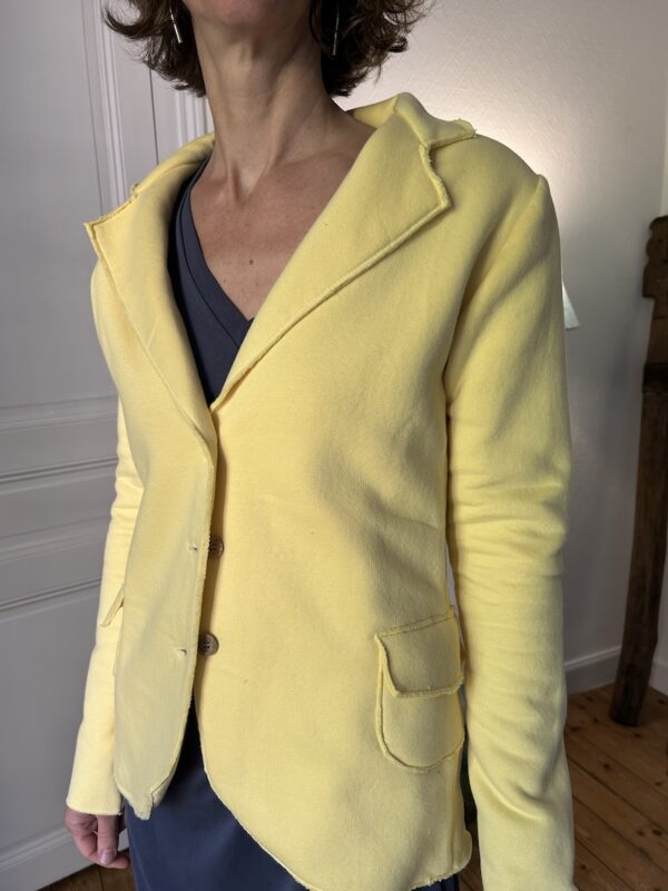 veste en coton love by md, jaune