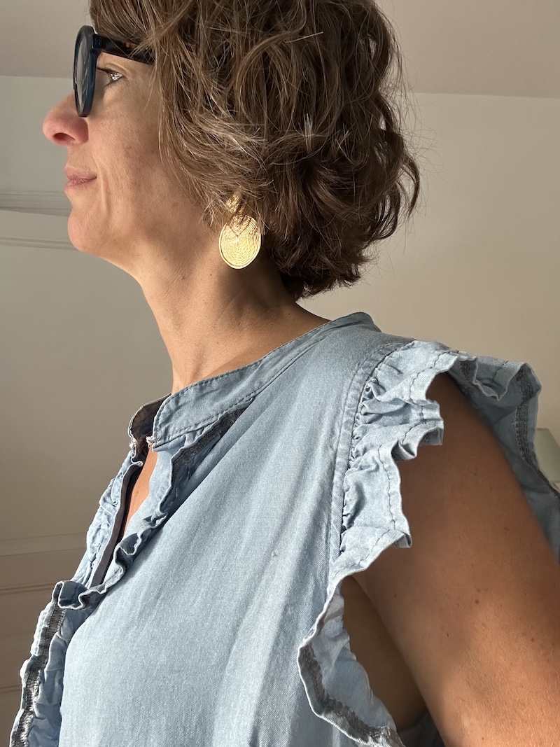 Robe longue fluide effet jean en Lyocell – Taille unique – New Collection