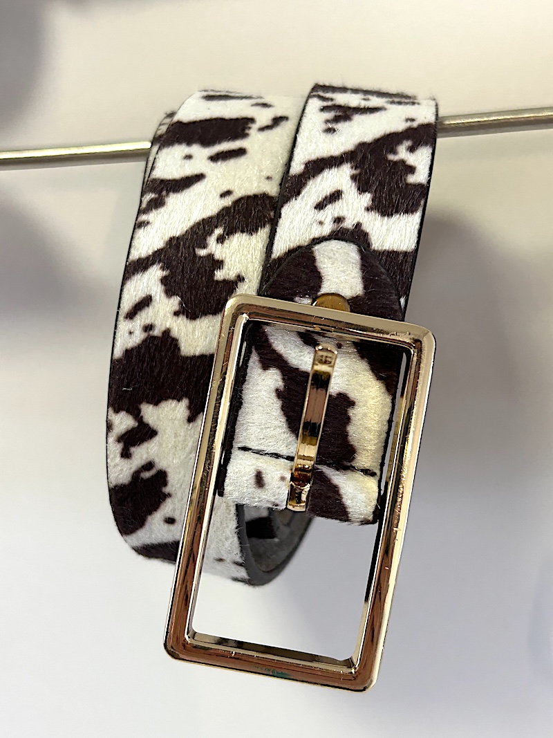 ceinture synthétique effet vache