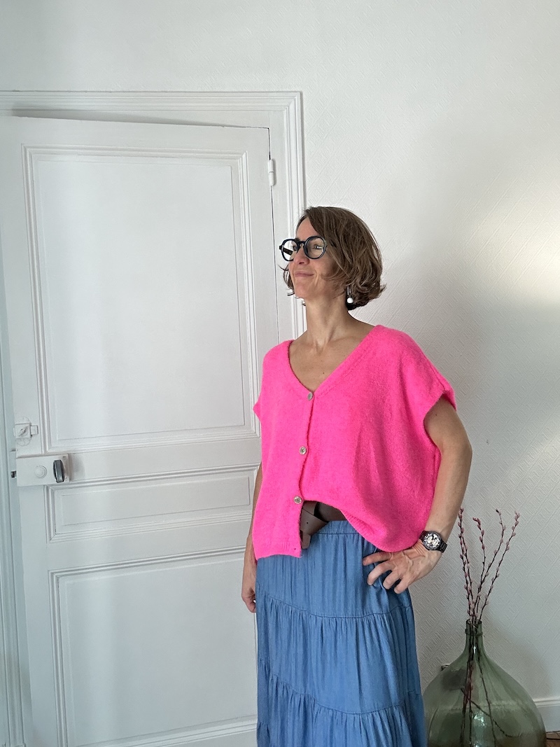 Gilet sans manches en baby alpaga et laine – Fabrication italienne