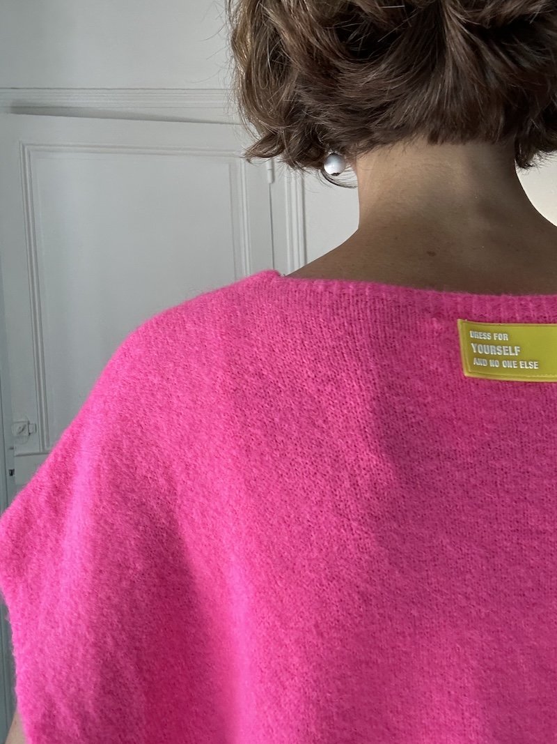 gilet sans manches rose