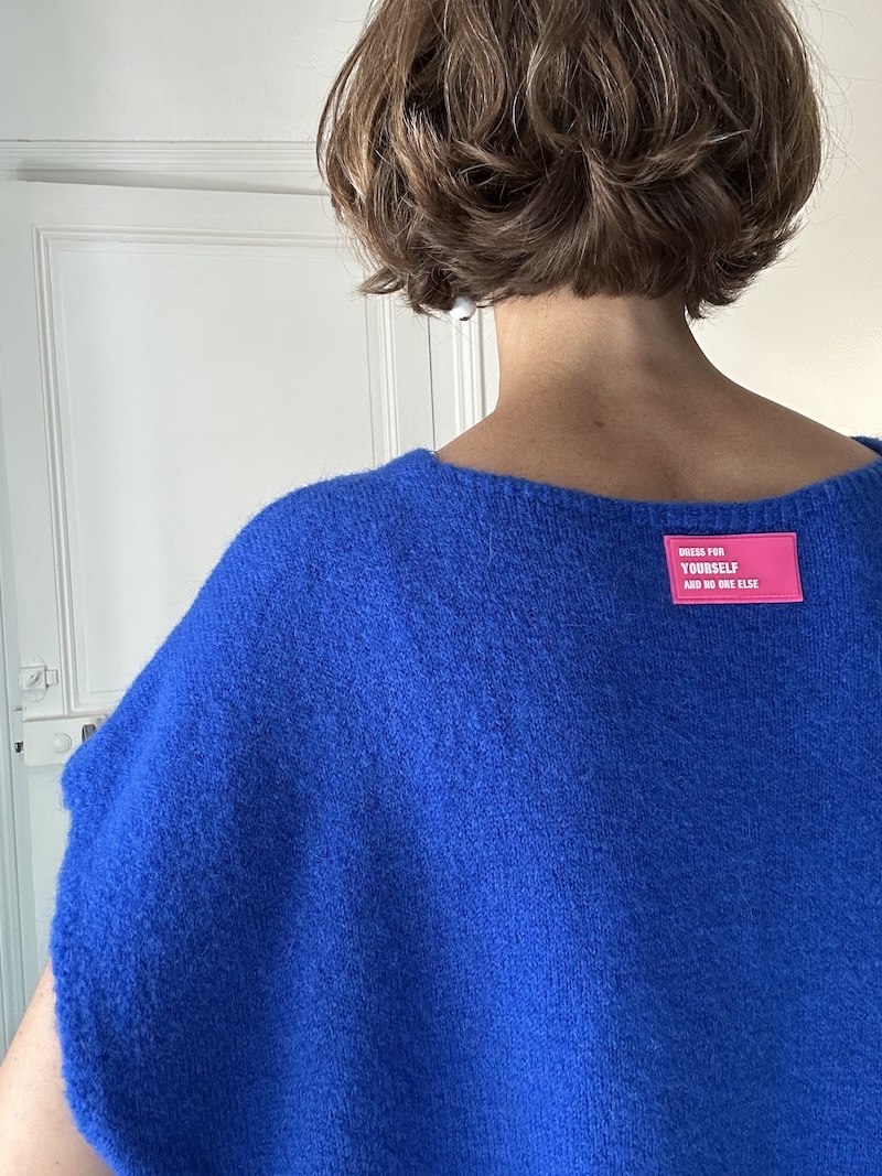 gilet sans manches bleu