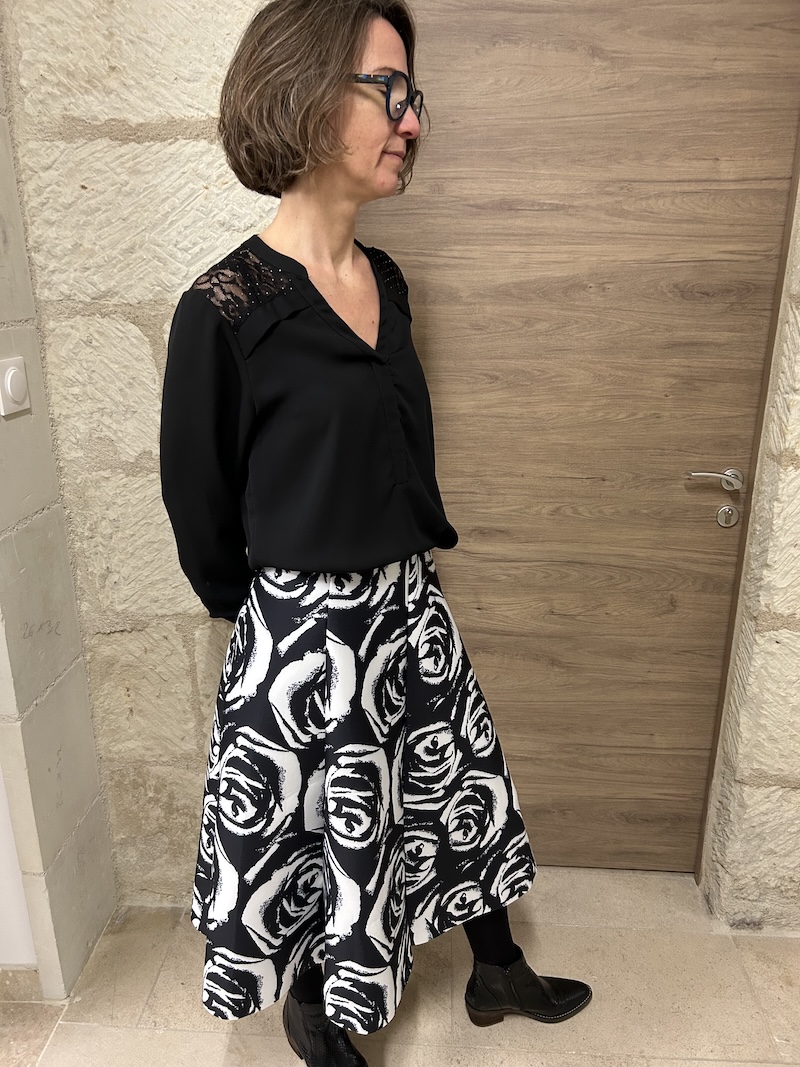 Jupe fleurs – Néoprène – LMLulu