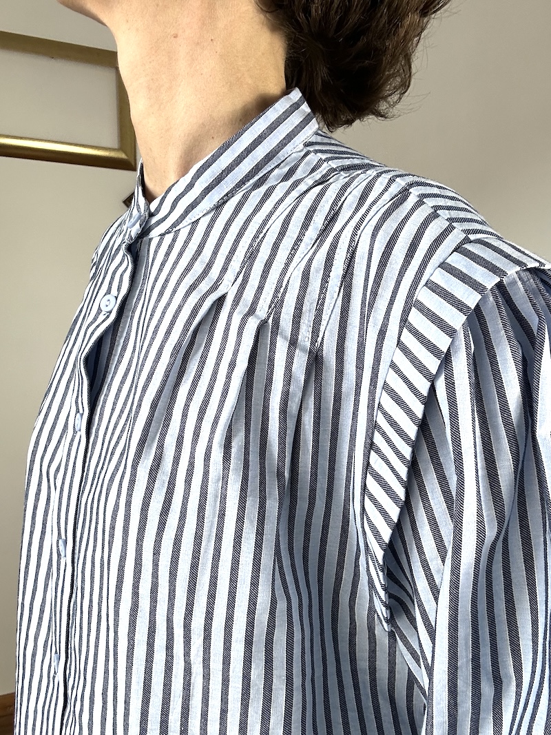 chemise bleue rayée, Y'COO