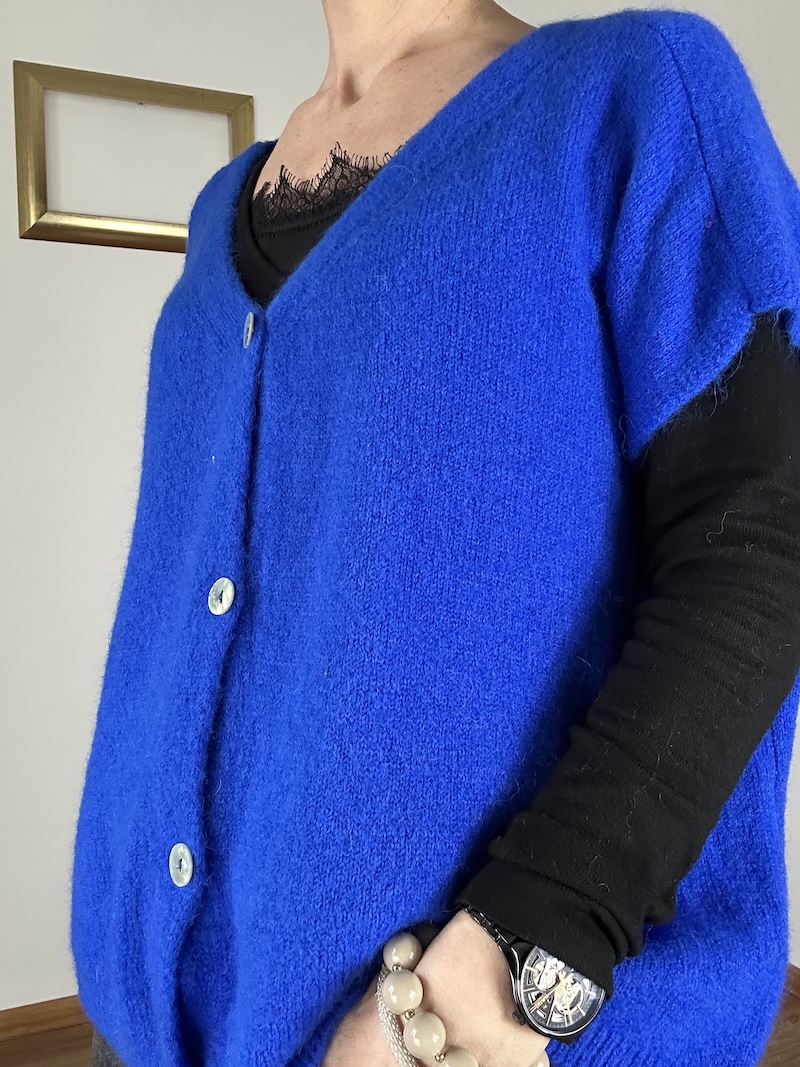 gilet bleu électrique