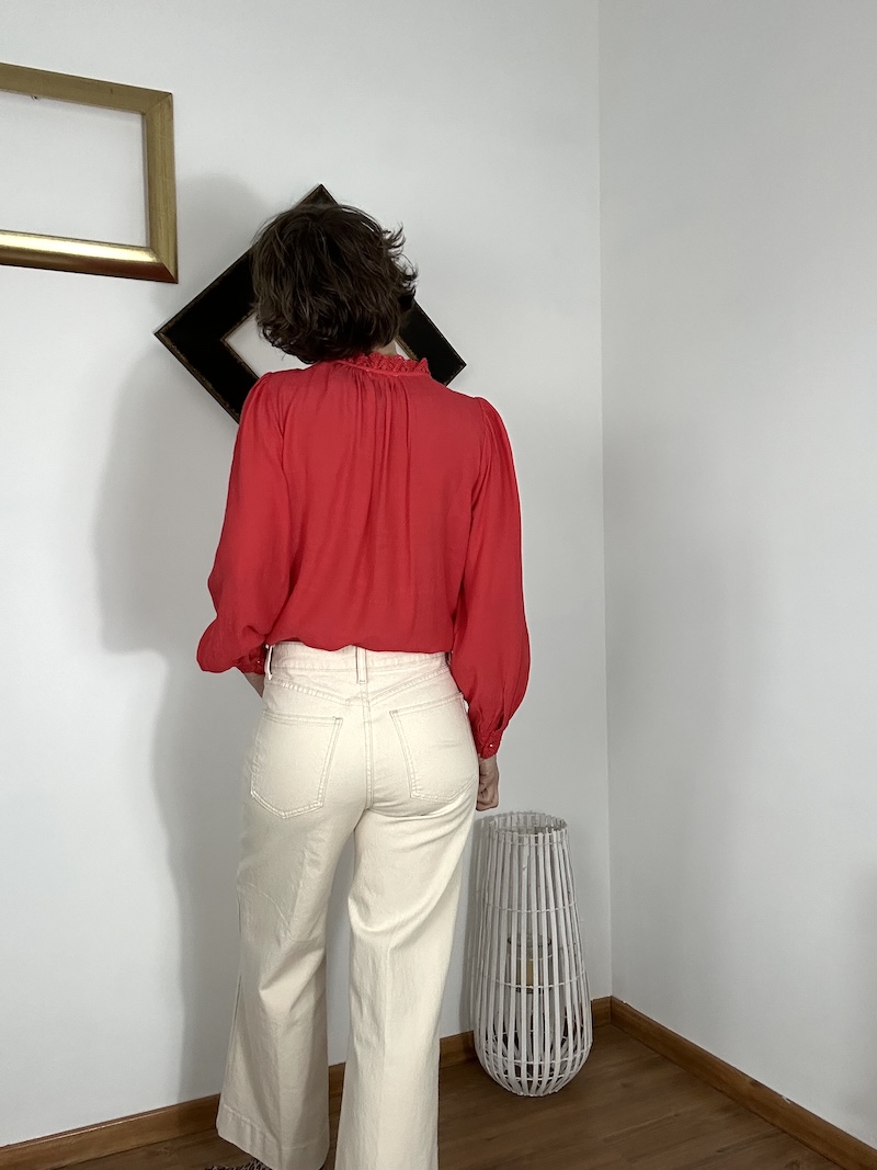 jean beige oraije, 7/8