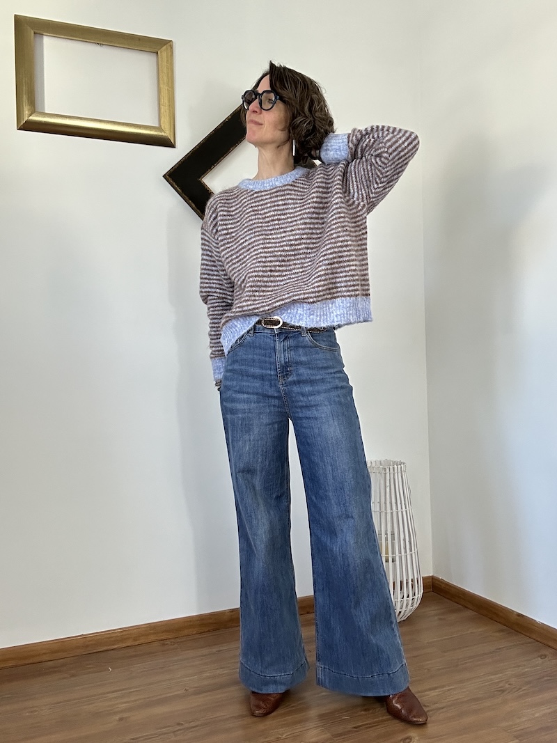Jean wide leg femme bleu clair – Coupe large jambes longues – Tailles 36 à 42