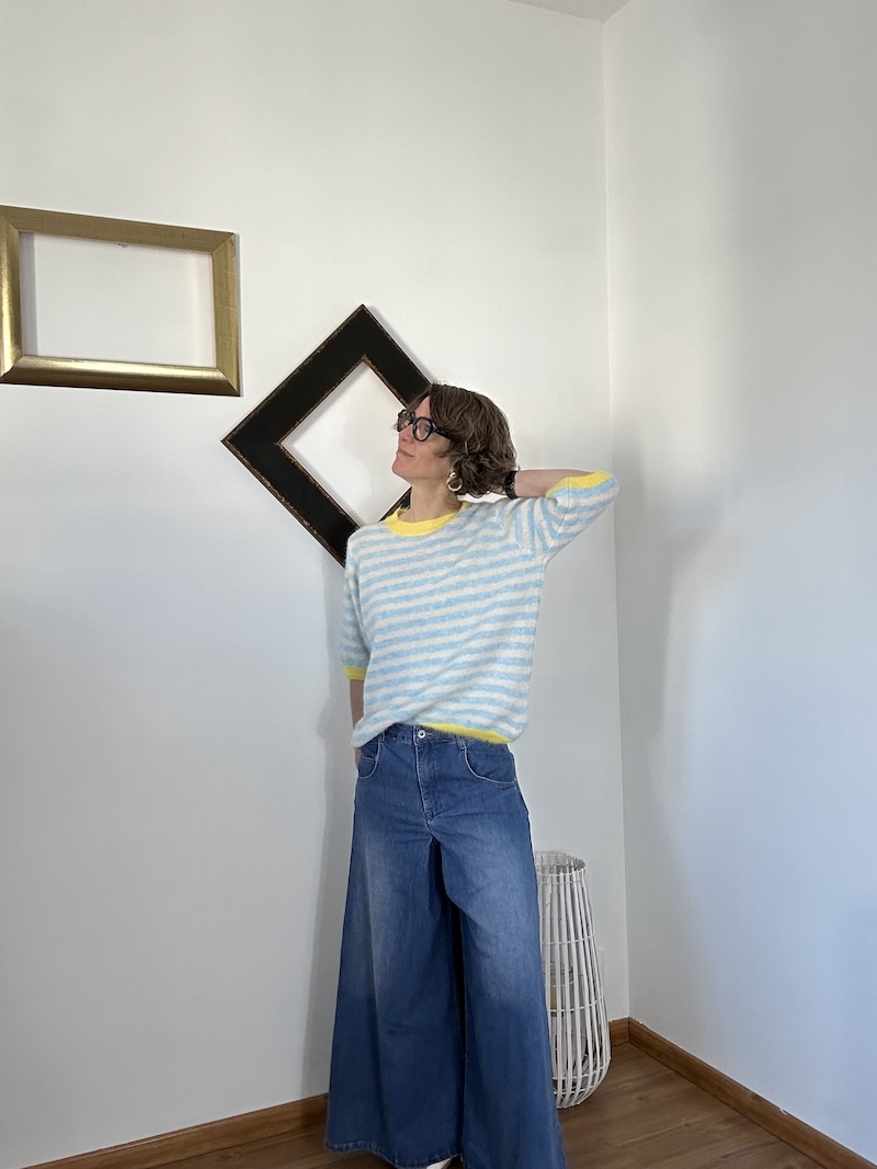 jupe culotte en jean