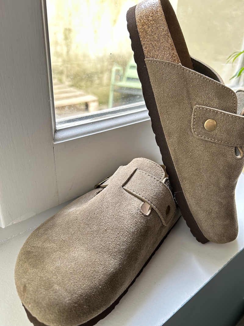 Mules Femme Cuir Kaki – Sandales Confort Style Naturel