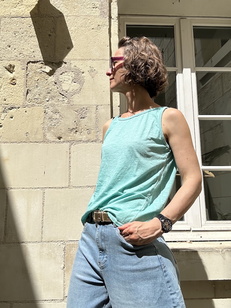 Débardeur Made in Italy Coton Effet Washé – Taille Unique / En Aparté