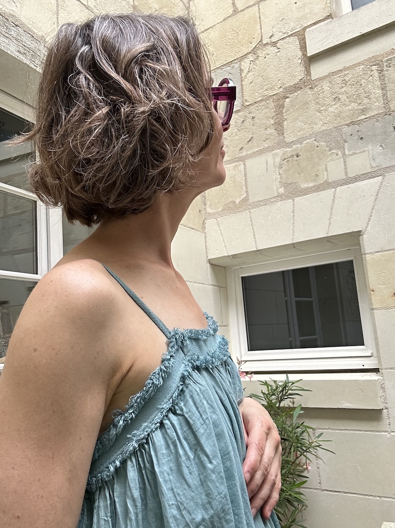 robe courte celadon