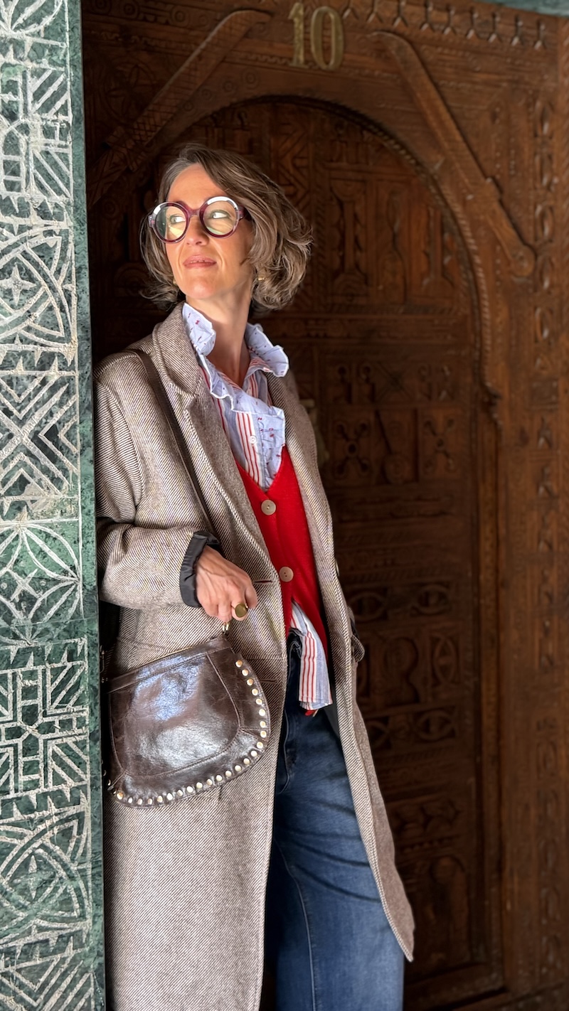 Manteau long chocolat